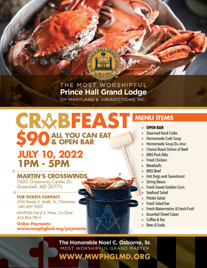 Grand Lodge Crab Feast